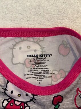Hello Kitty Pink and White Trim Girls Tank